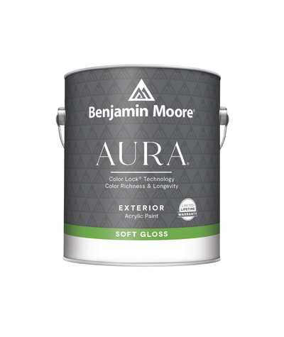Benjamin Moore Aura Exterior Paint Soft Gloss available at Cincinnati Paint