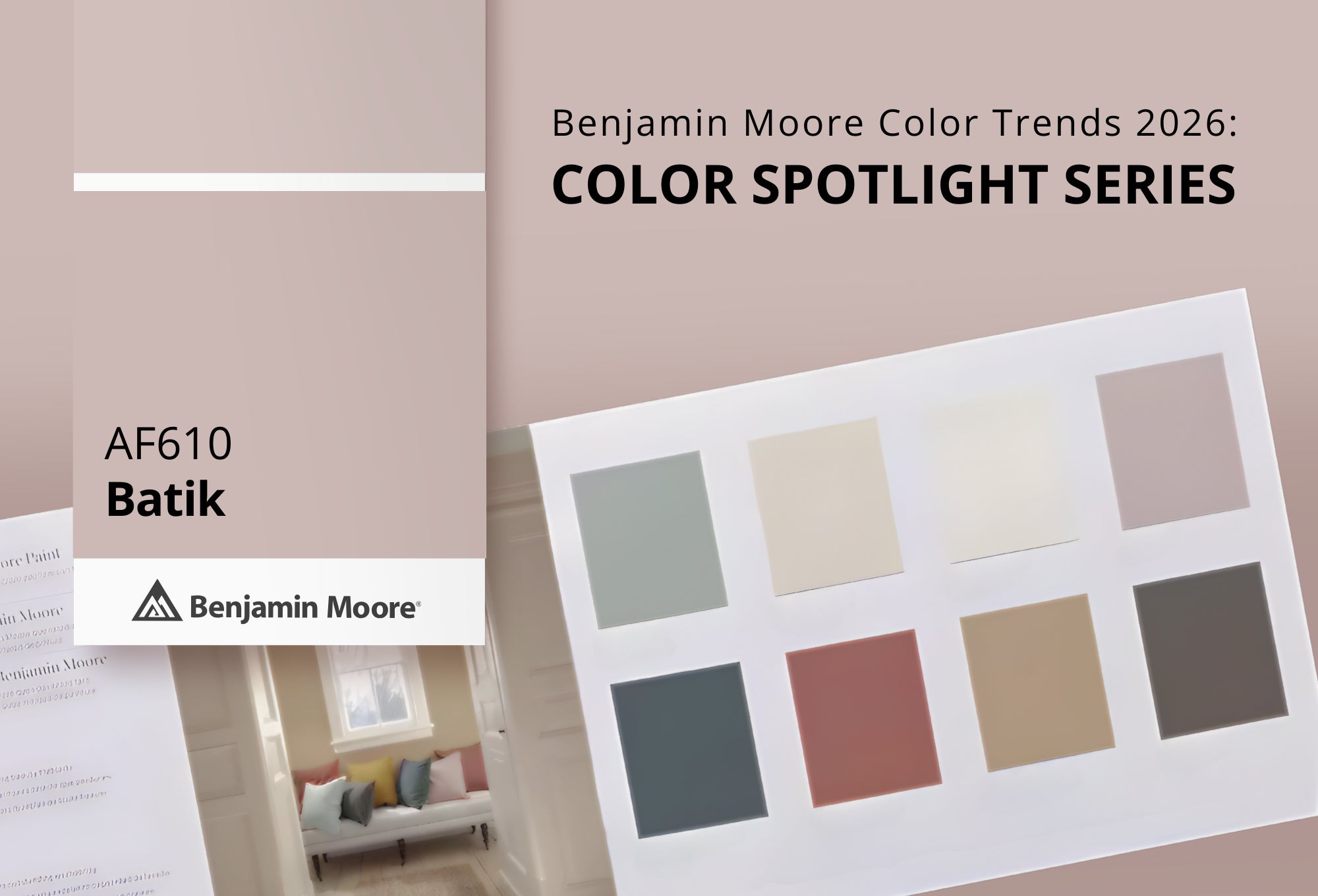 Batik AF‑610 | Benjamin Moore Color Trends 2026 | Cincinnati Color Company
