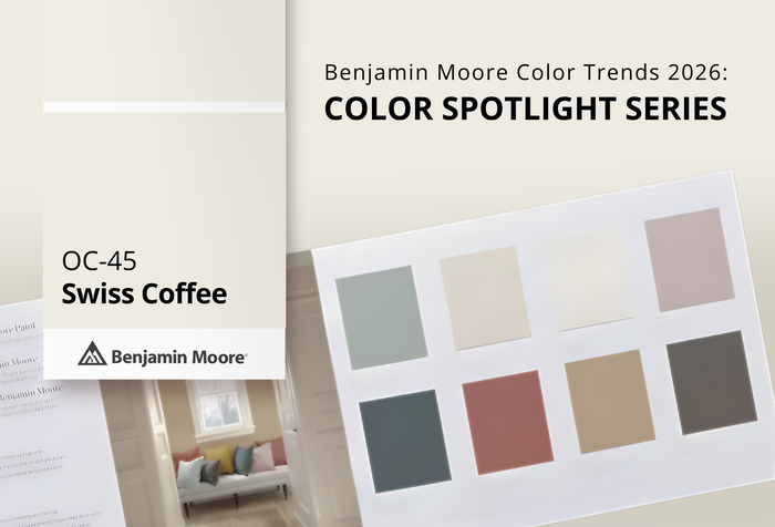 Swiss Coffee OC‑45 | Benjamin Moore Color Trends 2026 | Cincinnati Color Company
