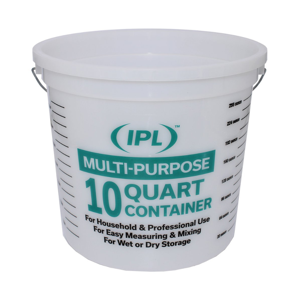 10 quart mix and measure container by Leaktite. Available at Cincinnati Color Paint & Coatings in Cincinnati Ohio.