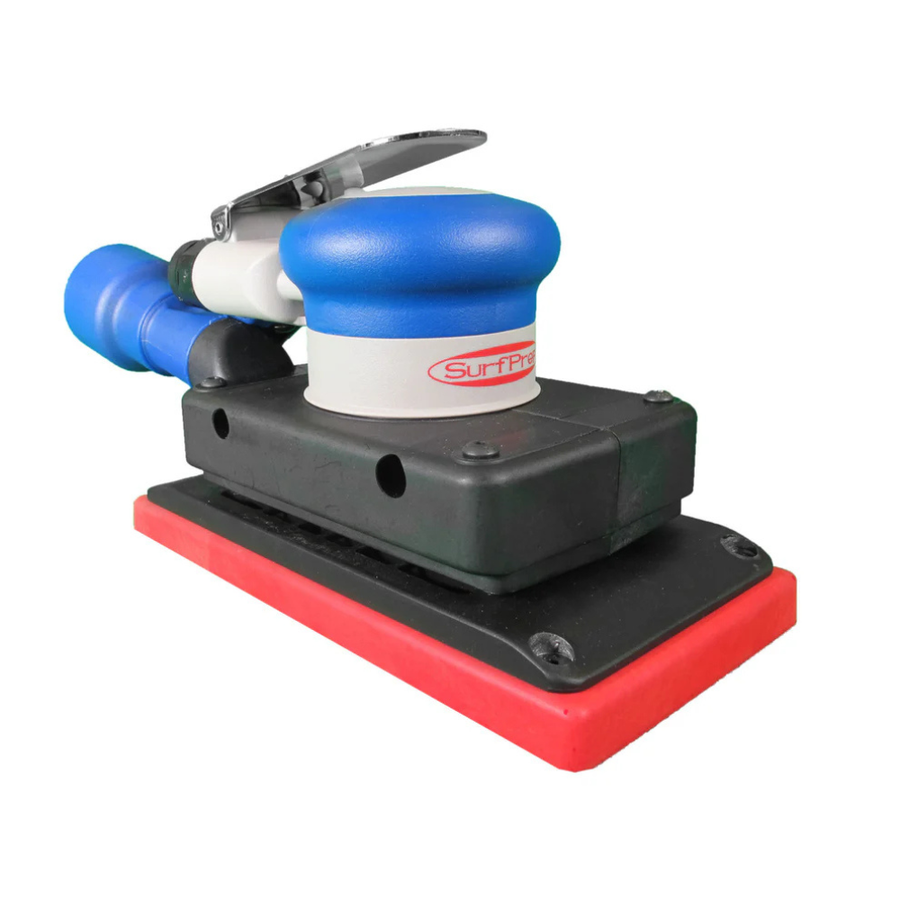 SurfPrep 3 2/3″ x 7″ Storm Air Sander with low-profile design and large footprint for flat surfaces, corners, and moldings.
