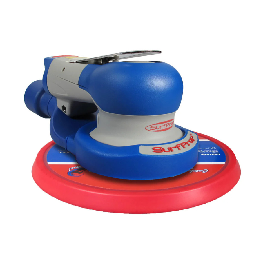 SurfPrep 6″ Trident Sander with durable composite body, ergonomic design, and dual-orbit options for aggressive or fine sanding.