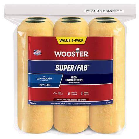 Wooster Super Fab 9 X 1/2" 6pack