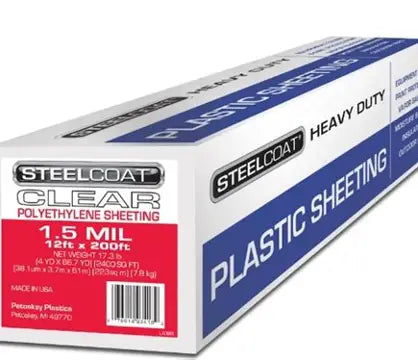 20' x 200' 1.5 Mil Clear Plastic Sheeting