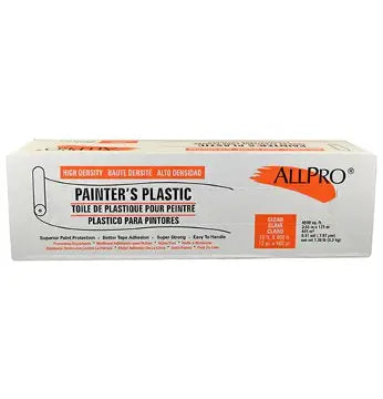 12' x 400' High Density Painters Plastic