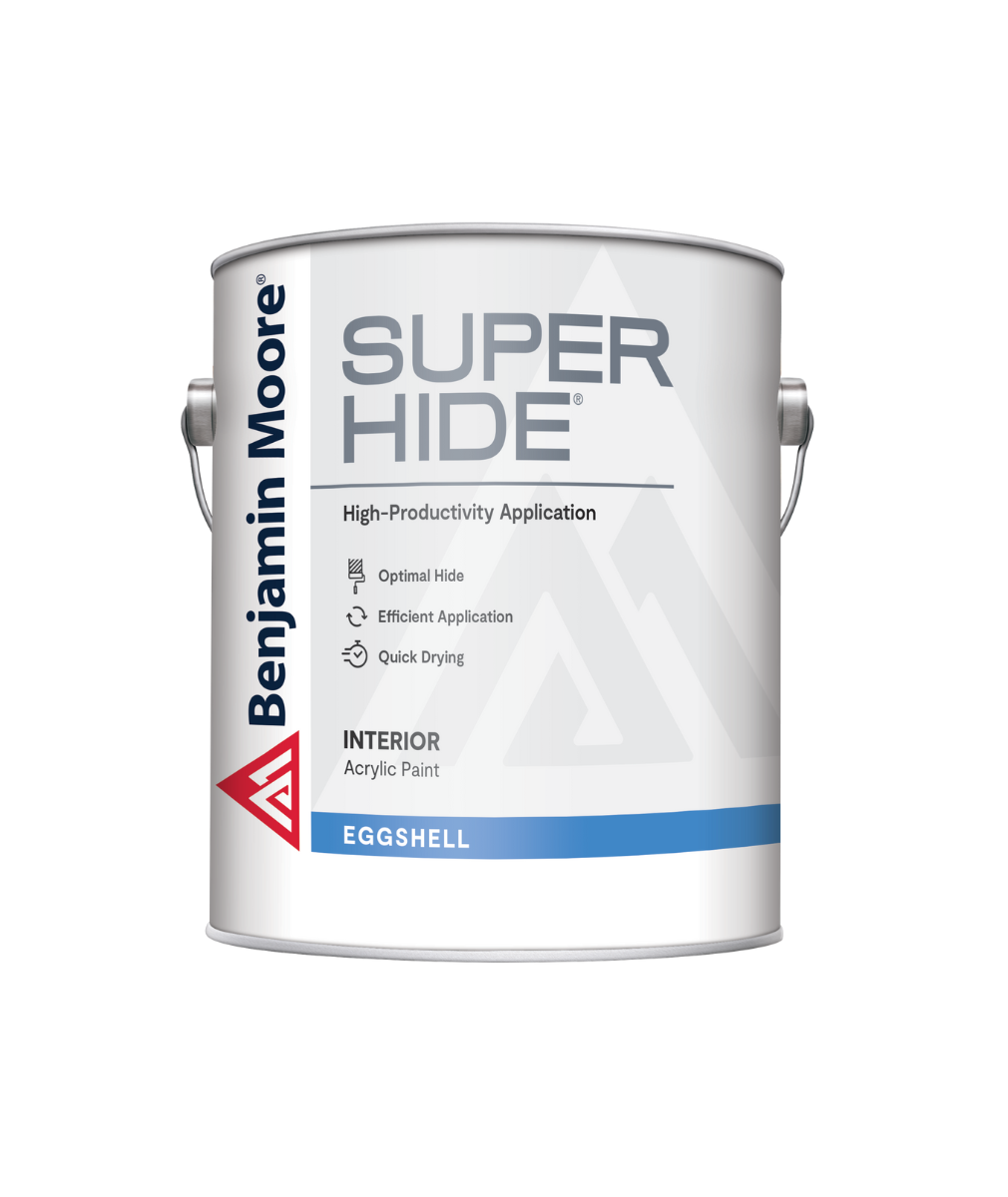 Benjamin Moore SuperHide Eggshell Interior Paint, available at Cincinnati Colors.