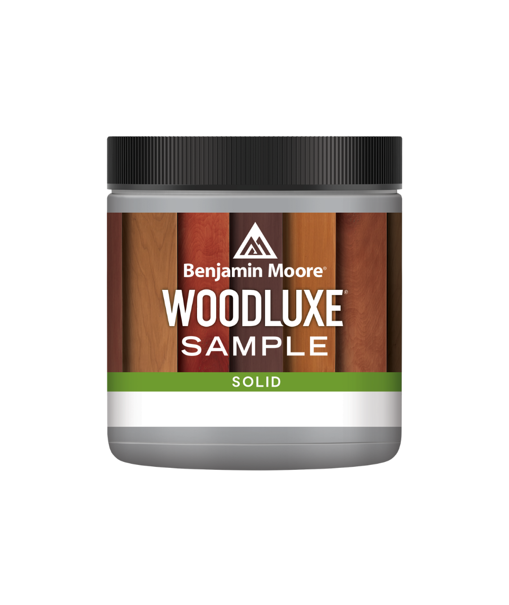 Benjamin Moore Woodluxe® Water-Based Solid Exterior Stain Half-Pint available at Cincinnati Color Company.