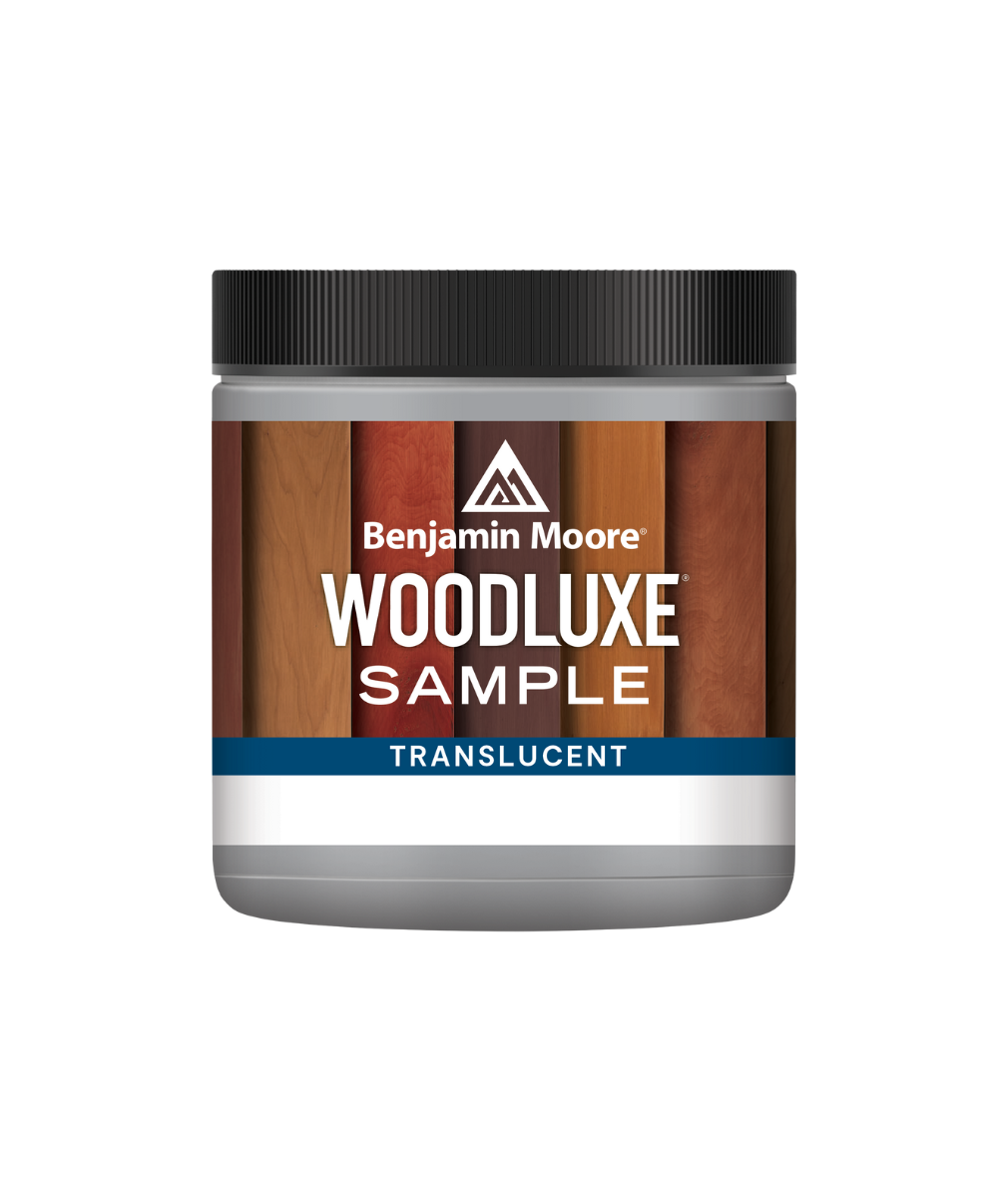 Benjamin Moore Woodluxe® Water-Based Translucent Exterior Stain Half-Pint Sample available at Cincinnati Color Company.
