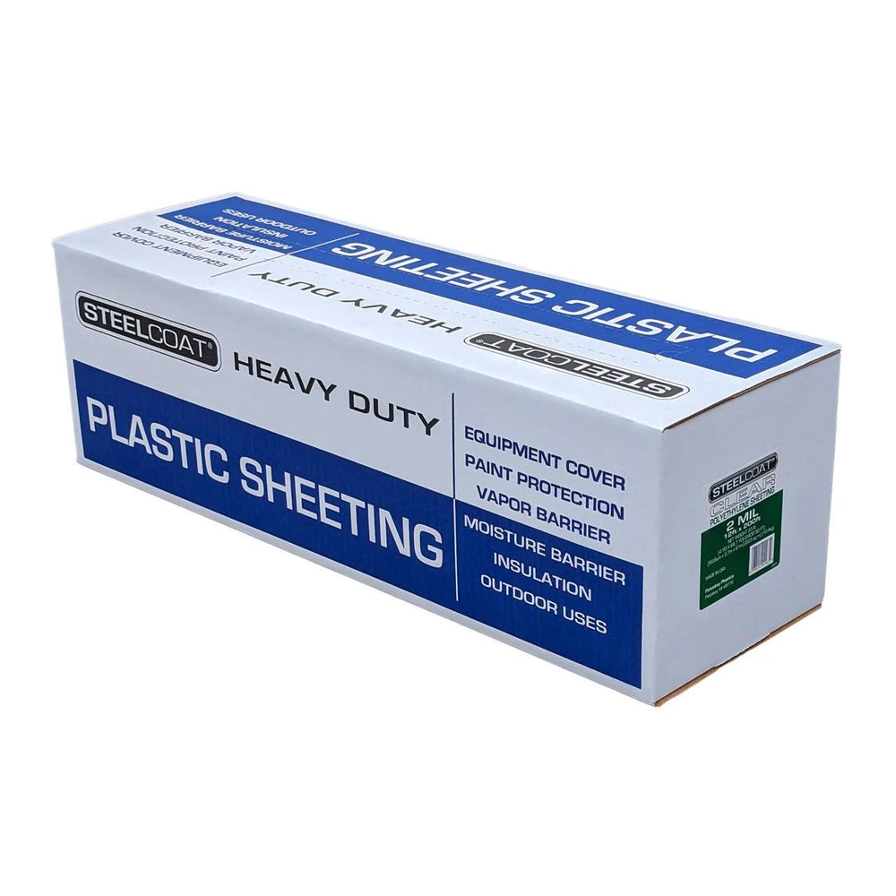 12' x 200' 2 Mil Clear Plastic Sheeting