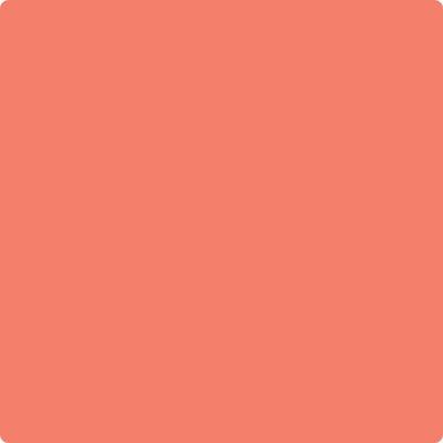 Benjamin Moore's paint color 005 Tuscon Coral from Cincinnati Color Company.