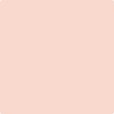 Benjamin Moore's paint color 008 Pale Pink Satin from Cincinnati Color Company.