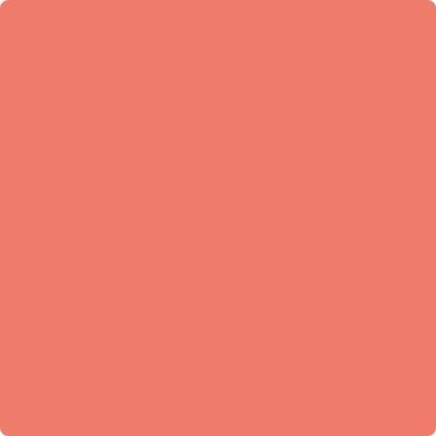 Benjamin Moore's paint color 013 Fan Coral from Cincinnati Color Company.
