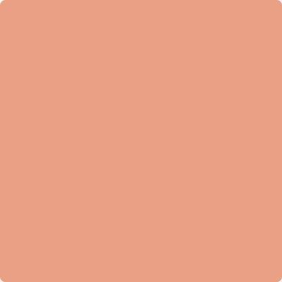 Benjamin Moore's paint color 026 Coral Glow from Cincinnati Color Company.