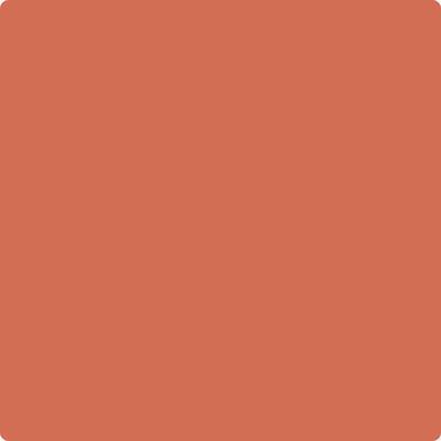 Benjamin Moore's paint color 028 Rich Coral from Cincinnati Color Company.