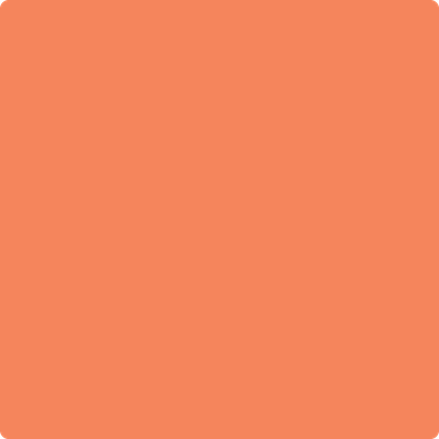 Benjamin Moore's paint color 083 Tangerine Fusion from Cincinnati Color Company.