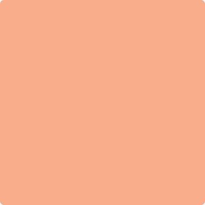 Benjamin Moore's paint color 081 Intense Peach from Cincinnati Color Company.