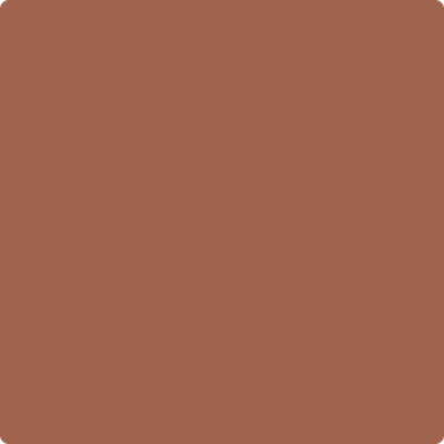 Benjamin Moore's paint color 1196 Burnt Sienna from Cincinnati Color Company.