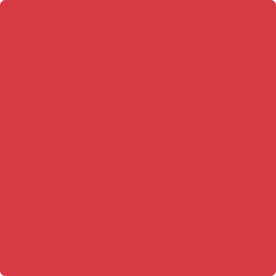 Benjamin Moore's paint color 2000-20 Tricycle Red from Cincinnati Color Company.