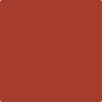 Benjamin Moore's paint color 2007-10 Smouldering Red from Cincinnati Color Company.