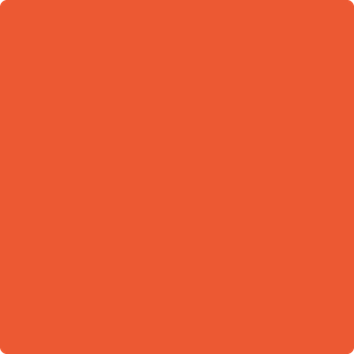 Benjamin Moore's paint color 2013-20 Orange Nectar from Cincinnati Color Company.