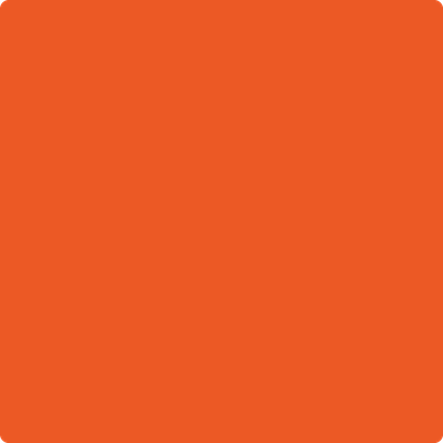 Benjamin Moore's paint color 2014-10 Festival Orange from Cincinnati Color Company.