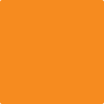Benjamin Moore's paint color 2017-10 Orange Juice from Cincinnati Color Company.