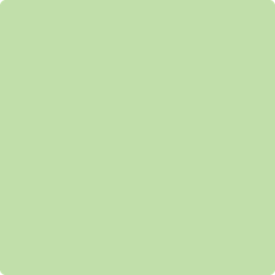 Benjamin Moore's paint color 2030-50 Shimmering Lime from Cincinnati Color Company.