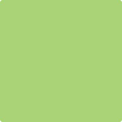 Benjamin Moore's paint color 2031-40 Spring Meadow Green from Cincinnati Color Company.
