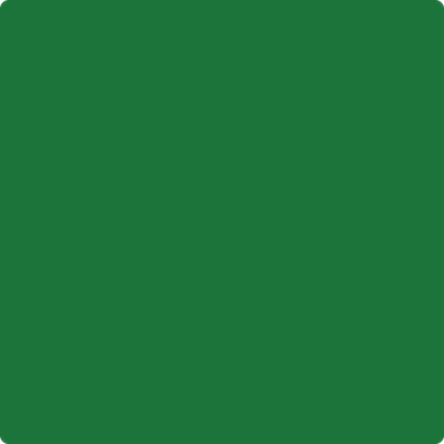 Benjamin Moore's paint color 2034-10 Clover Green from Cincinnati Color Company.