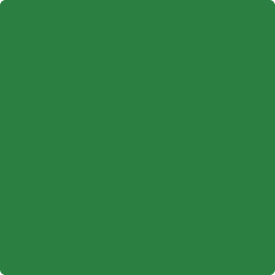 Benjamin Moore's paint color 2034-20 Vine Green from Cincinnati Color Company.