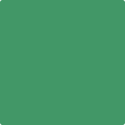Benjamin Moore's paint color 2036-30 Green With Envy from Cincinnati Color Company.
