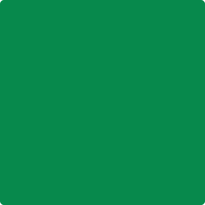 Benjamin Moore's paint color 2037-20 Jade Green from Cincinnati Color Company.