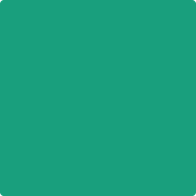 Benjamin Moore's paint color 2042-30 Hummingbird Green from Cincinnati Color Company.