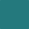Benjamin Moore's paint color 2049-30 Teal Ocean from Cincinnati Color Company.