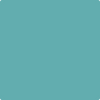 Benjamin Moore's paint color 2049-40 Peacock Blue from Cincinnati Color Company.