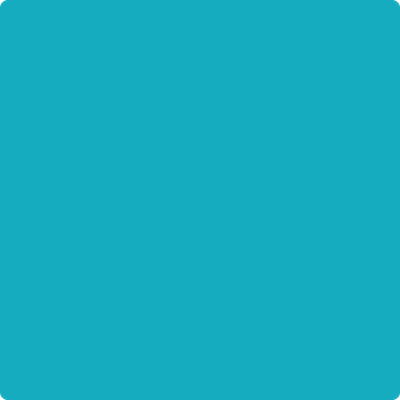 Benjamin Moore's paint color 2055-40 Bahaman Sea Blue from Cincinnati Color Company.