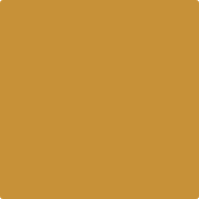 Benjamin Moore's paint color 2154-10 Yellow Oxide from Cincinnati Color Company.