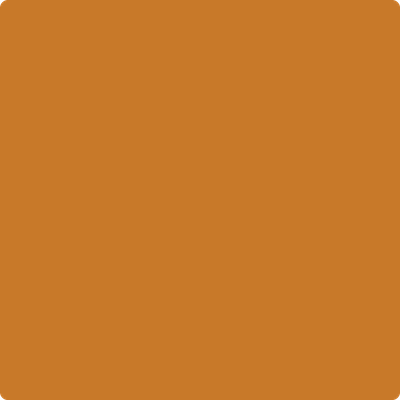 Benjamin Moore's paint color 2156-10 Autumn Orange from Cincinnati Color Company.