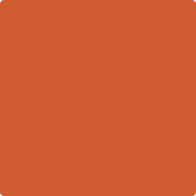Benjamin Moore's paint color 2169-10 Racing Orange from Cincinnati Color Company.