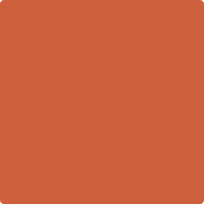 Benjamin Moore's paint color 2170-20 Tropical Orange from Cincinnati Color Company.