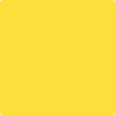 Benjamin Moore's paint color 336 Bold Yellow from Cincinnati Color Company.