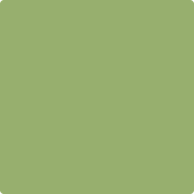 Benjamin Moore's paint color 544 Kiwi from Cincinnati Color Company.
