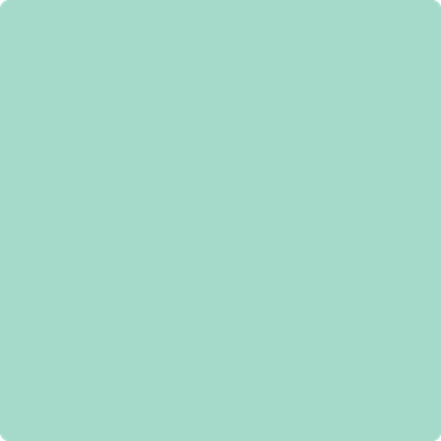 Benjamin Moore's paint color 590 Celadon from Cincinnati Color Company.