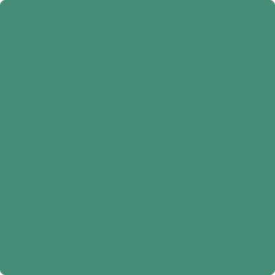 Benjamin Moore's paint color 601 Juniper Green from Cincinnati Color Company.