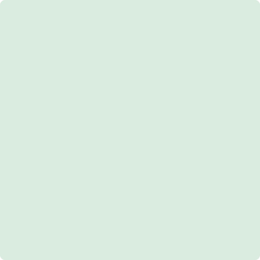 Benjamin Moore's paint color 625 Feather Green from Cincinnati Color Company.