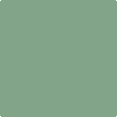 Benjamin Moore's paint color 628 Winchester Sage from Cincinnati Color Company.