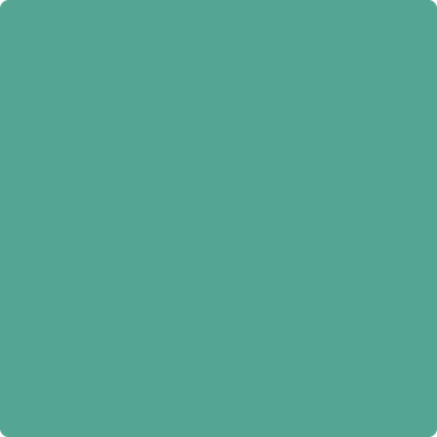 Benjamin Moore's paint color 649 Captivating Teal from Cincinnati Color Company.