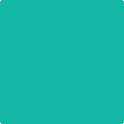 Benjamin Moore's paint color 657 Sea of Green from Cincinnati Color Company.