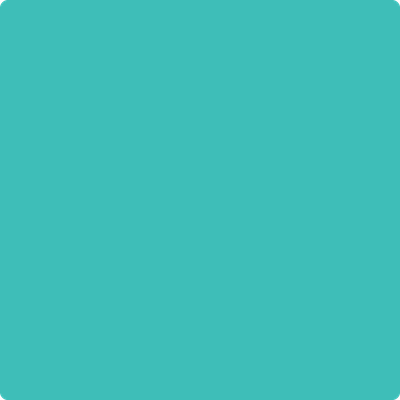 Benjamin Moore's paint color 663 Teal Tone from Cincinnati Color Company.