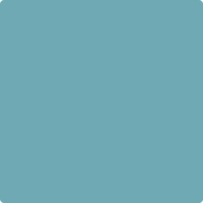 Benjamin Moore's paint color 725 Seaside Resort from Cincinnati Color Company.